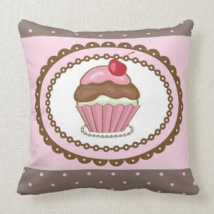 Almofada Cartão de aniversário com cupcake