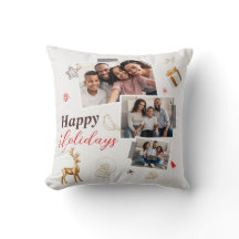 Cartão de Colagem de Fotos de Família de Três Feli