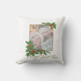 Almofada Cartão de Férias Feliz de Natal para Vintage Add-A