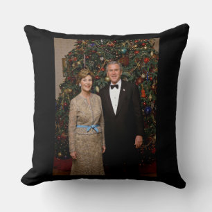 Almofada Cartão de Natal do Presidente Americano George Bus