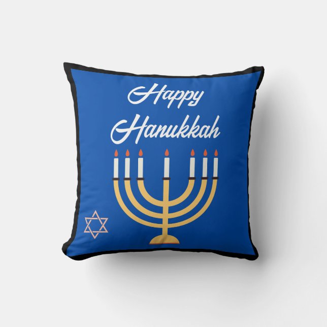 ALMOFADA CARTÃO MENORAH HELY HANUKKAH (Frente)