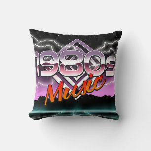 Almofada Cartão postal de música dos anos 80