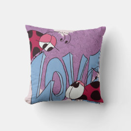 Almofada Cartoon Adorable Ladybug Love