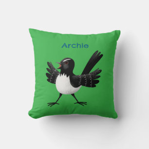 Almofada Cartoon australiano Willie Wagtail personalizado