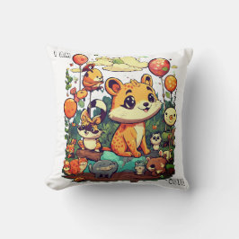 Almofada Cartoon de animais bonitos design sou fofo