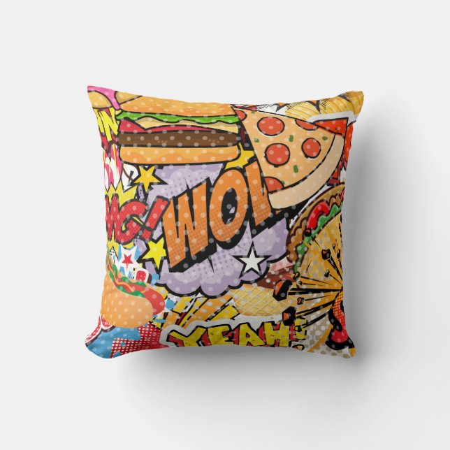 Almofada Cartoon de comida (Frente)