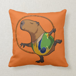 Almofada Cartoon de Hoop da ginástica de Capybara Rhythmic
