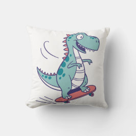 Almofada Cartoon legal T-Rex no skate