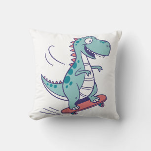 Almofada Cartoon legal T-Rex no skate