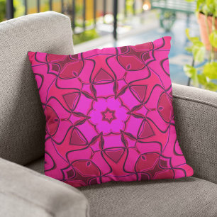 Almofada Cartoon Mandala Flor Rosa