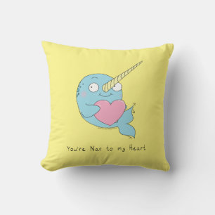 Almofada Cartoon Narwhal Cute Kids