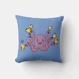 Almofada Cartoon Octopus Ringing Handbels
