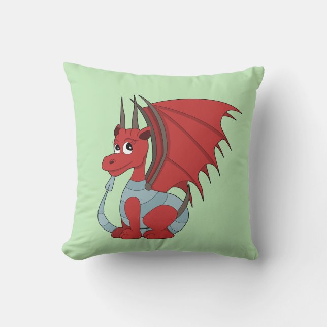 Almofada Cartoon Red Dragon (Frente)