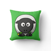 Cartoon Sheep em Verde