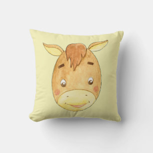 Almofada Cartum de Pony Cachorro Amarelo Pastel