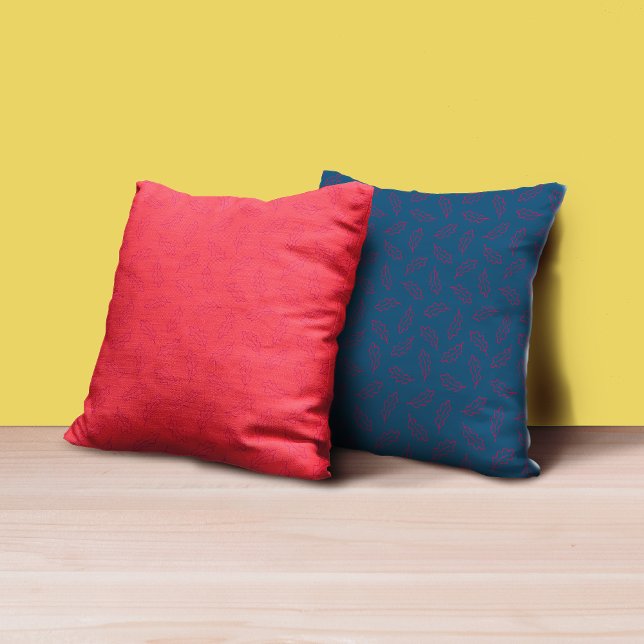 Almofada Carvalho de outono - Persimmon/Berry (Criador carregado)