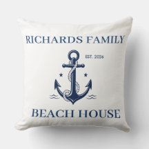 Casa de Praia Personalizada Nome da Família