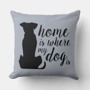Almofada Casa É Onde Meu Cachorro Está