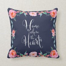 Casa É Onde O Coração É Rosa Rosa Rosa Floral