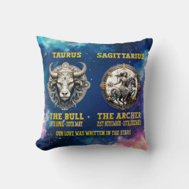 Almofada Casais - Cushion Personalizado de Sinal Zodiac Sta