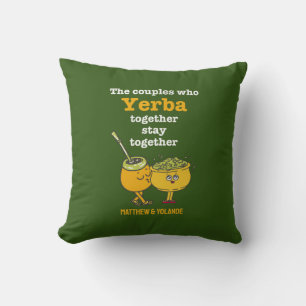 Almofada Casais de FATOS YERBA de Nome Personalizado