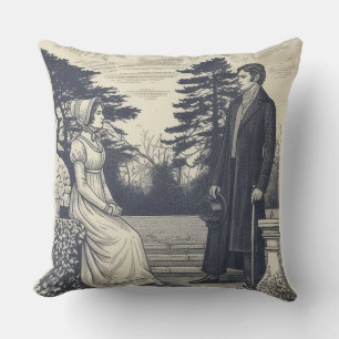 Almofada Casais de Jane Austen