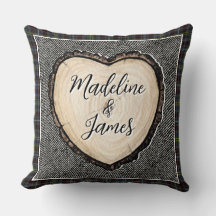 Casais Woodland Travesseiro de Nome Personalizado