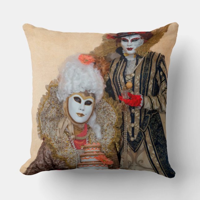 Almofada Casal com Fantasia de Carnaval, Veneza (Frente)