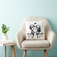 Casal de Desenho Animado & Corações