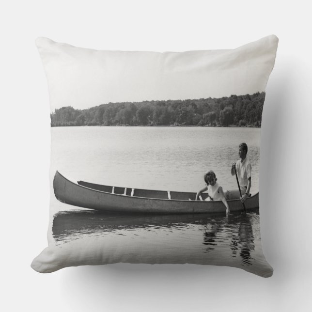 Almofada Casal em uma canoa (Frente)
