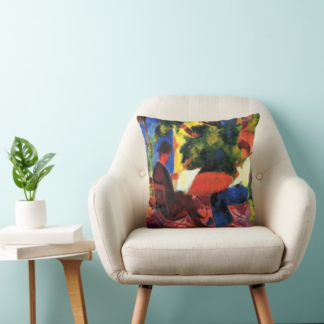 Almofada Casal na Mesa do Jardim por August Macke (Cadeira)