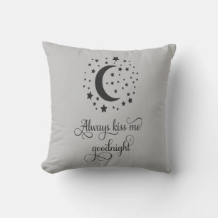Almofada Casamento Beije-me Sempre Boas Noites Personalizad