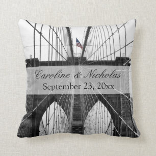 Almofada Casamento da ponte de Brooklyn da Nova Iorque