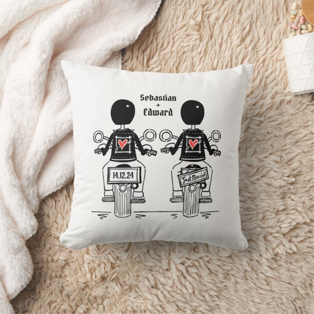Almofada Casamento de motocicleta em dois grupos (Cobertor)
