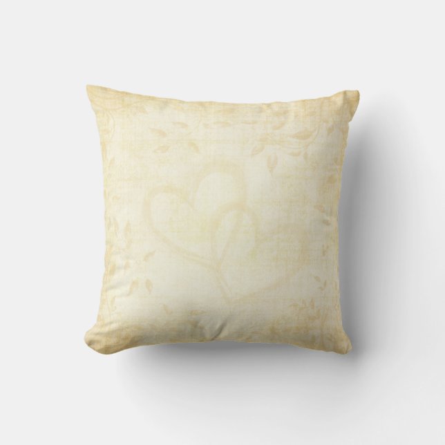 Almofada Casamento de Papel Vintage Aged (Frente)