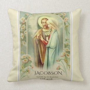 Almofada Casamento de St Joseph da Virgem Maria do Natal