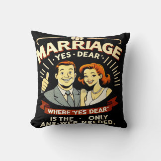 Almofada Casamento engraçado, presente de aniversário