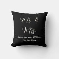 Casamento entre o Sr. e a Sra. Elegant Script Blac