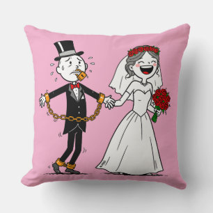 Almofada Casamento feliz engraçado