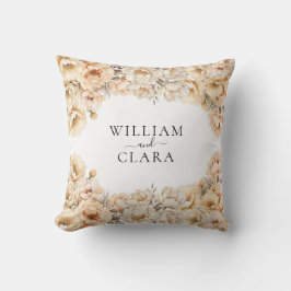 Almofada Casamento Floral de Pastel Pastel Modern Peony