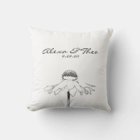 Casamento Minimalista Floral Preto e Branco Person