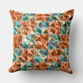 Almofada Casca seca, coral ouro para azulejos beges ou manc