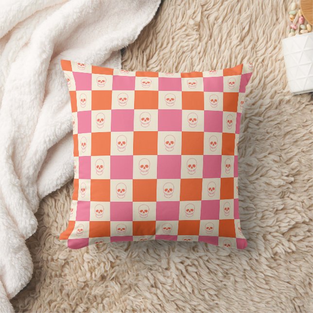 Almofada Cascas da Desktop Board em rosa, laranja e creme (Cobertor)