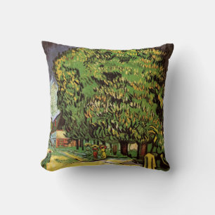Almofada Castanheiros em Flor por Vincent van Gogh