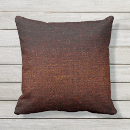 Almofada Castanho de ferrugem texturizado