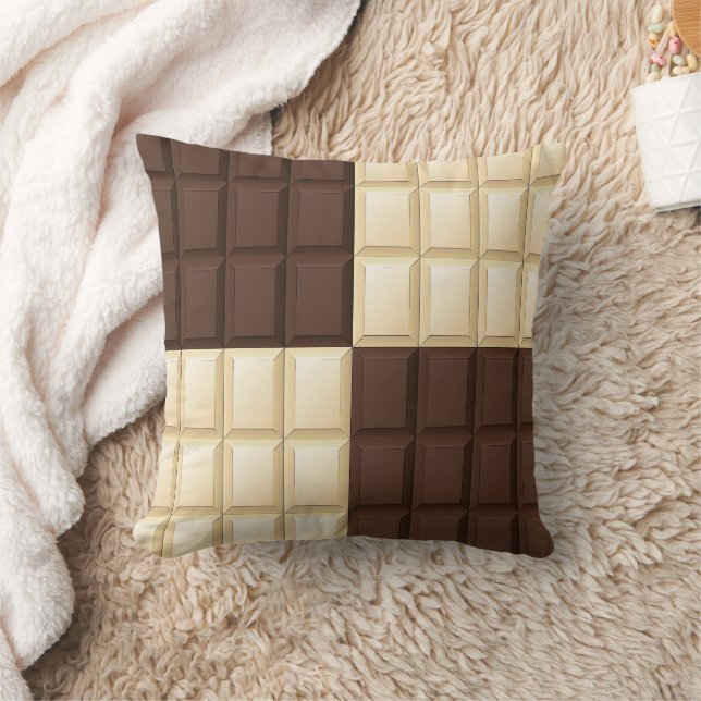Almofada Castanho E Chocolate Branco (Cobertor)