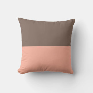 Almofada Castanho-Pastel e Vermelho-Pálido
