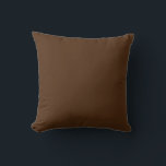 Almofada Castanho Sólido<br><div class="desc">Uma cor bege bonita com modelo de texto vazio em três linhas. Clique em personalizar para adicionar palavras curtas ou nomes,  ou comprar-os como são,  como uma cor sólida correspondente. Se você quer que a palavra esteja no meio,  por favor deixe a primeira linha vazia,  então escreva a palavra.</div>