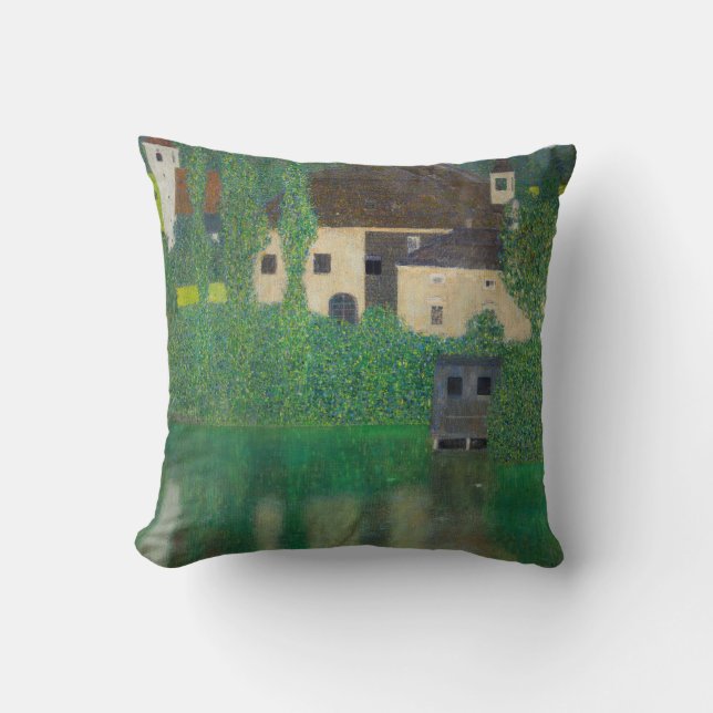 Almofada Castelo de Água de Gustav Klimt (Frente)