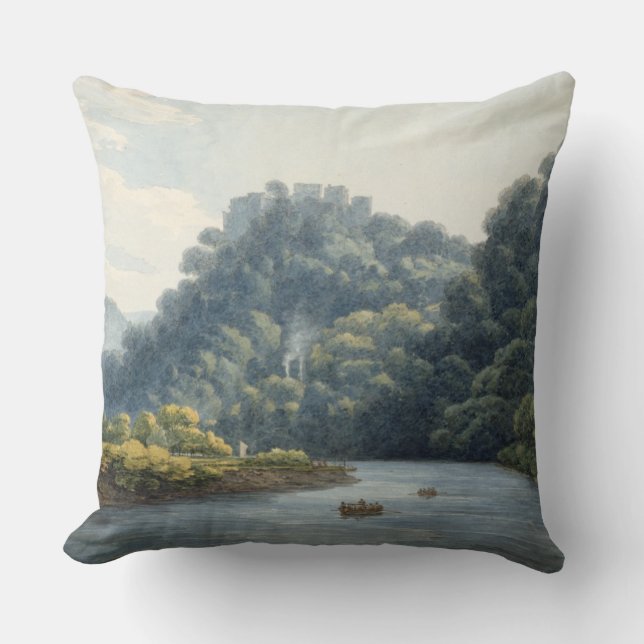Almofada Castelo de Goodrich no Wye (w/c, caneta & tinta, (Frente)